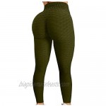 Women's High Waist Yoga Pants Tummy Control Slimming Booty Leggings Workout Running Butt Lift Tights with Tie-dye Pocket
