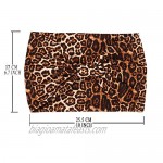 4 Pack Headwraps for Women Leopard Turban Headband Animal Print Wide Headband