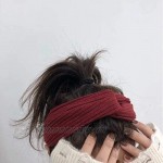 DRESHOW 8 Pack Headbands for Women Yoga Hairbands Vintage Criss Cross Knot Head Wrap