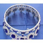 Earofcorn Bridal Extra Large Beauty Pageant Crown Princess Crown Tiara Retro Round Full Queen Wedding Crown and Women's Headdress