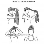 Head Wraps for Women - African Head Scarf Turban Long Hair Head Wrap Scarf Soft Stretch Headwrap