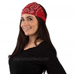 Paisley Bandana Headbands-5 PC with Wire Headband-Hair Accessories-Christmas Gifts by CoverYourHair