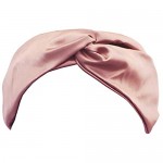Slip Silk Twisted Headband in Pink (One Size) - 22 Momme Pure Mulberry Silk Fashion Headband for Women - Delicate Lightweight + Versatile Hairband