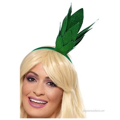 Smiffys Pineapple Stalk Glitter Headband  Green