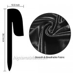 Vidsel 3Pcs Headwraps Silky Durags for Men with 1 Wave Cap Black Wave Durag
