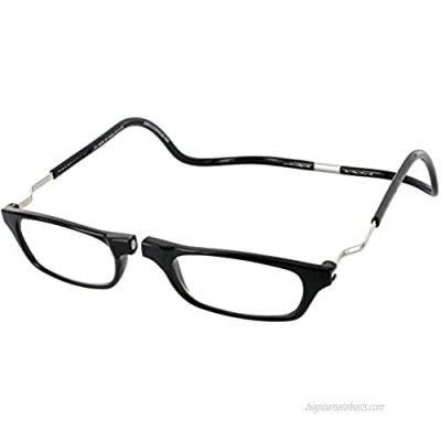 Clic Magnetic XXL Reading Glasses in black  +2.00