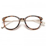 COASION Vintage Round Clear Glasses Non-Prescription Eyeglasses Frames for Women Men