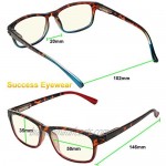 Computer Glasses 2 Pair Anti Glare Spring Hinge Ombre Color Computer Reading Glasses for Men and Women