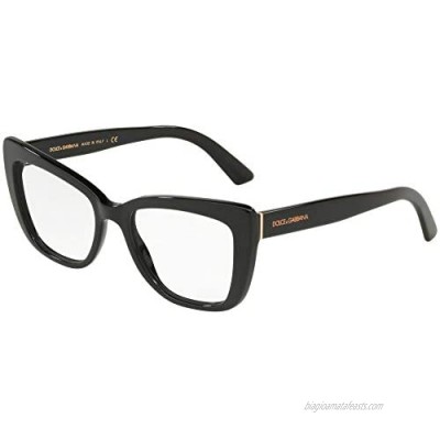 Dolce Gabbana DG3308 Black/Clear Lens Eyeglasses