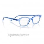 eyebobs Firecracker Unisex Premium Reading Glasses for Men and Women | Square Eye Glasses