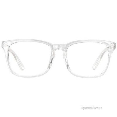 GQUEEN Fashion Glasses Non Prescription Fake Glasses for Women Men Clear Lens Square  201582