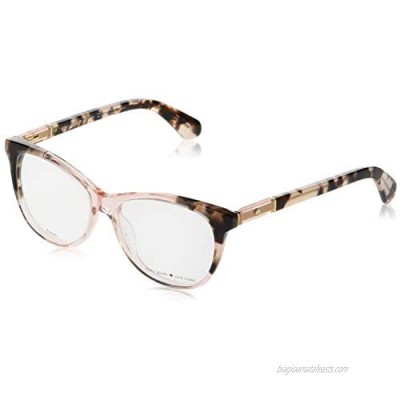 Kate Spade Plastic Round Eyeglasses 52 0OO4 Havana Pink