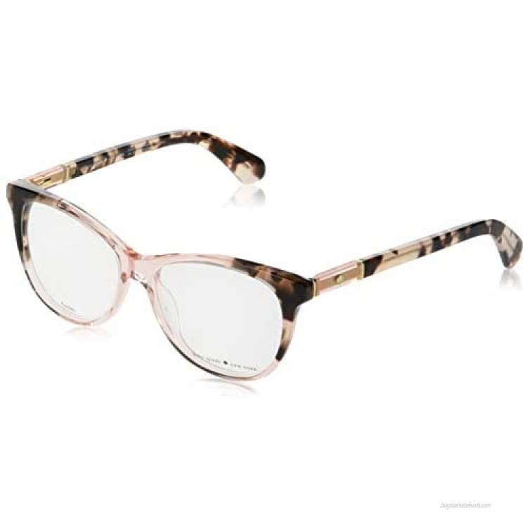 Kate Spade Plastic Round Eyeglasses 52 0OO4 Havana Pink
