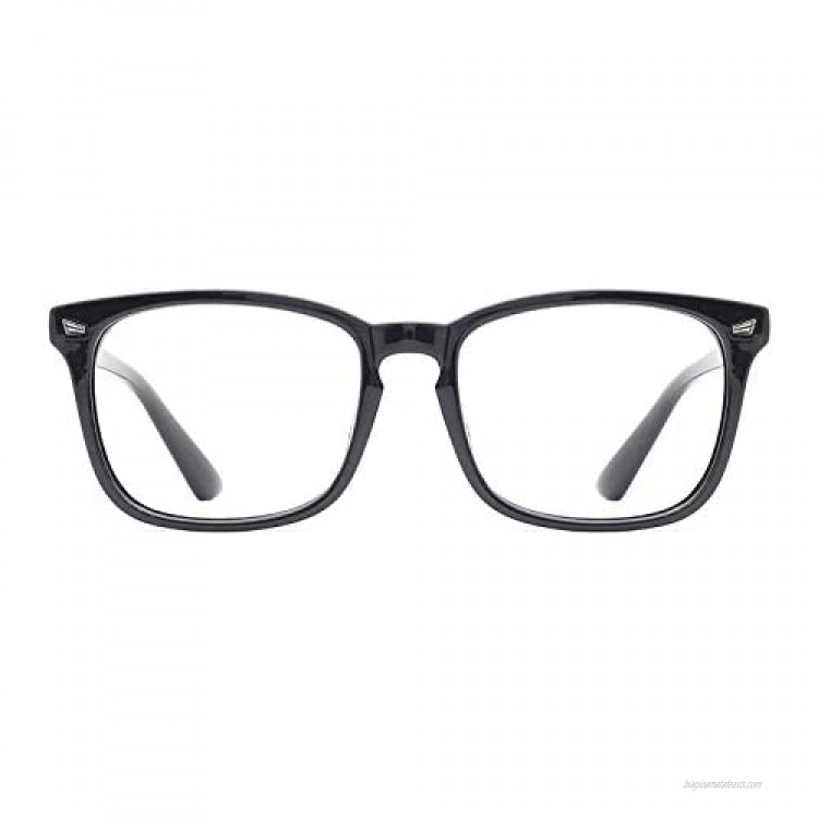 TIJN Unisex Stylish Square Non-Prescription Eyeglasses Glasses Clear Lens Women Men Eyewear