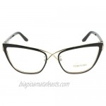 Tom Ford Women's Eyeglasses TF5272 5272 005 Black/Rose Gold Optical Frame 53mm