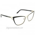 Tom Ford Women's Eyeglasses TF5272 5272 005 Black/Rose Gold Optical Frame 53mm