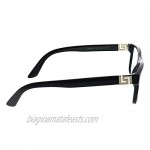 Versace VE 3211 GB1 Black Plastic Rectangle Eyeglasses 55mm
