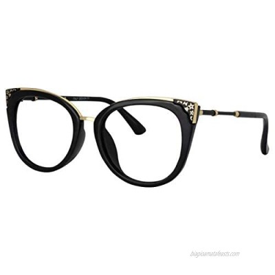 Zeelool Retro Oversized Cat Eye Blue Light Blocking Glasses for Women Dalton OP01934