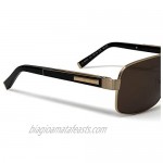 ZILLI Luxurious Eyewear Sunglasses for Men Polarized - Crocodile Leather Titanium - Eyeglasses Polarized Frames - ZI 65001