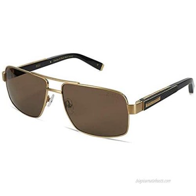 ZILLI Luxurious Eyewear Sunglasses for Men Polarized - Crocodile Leather  Titanium - Eyeglasses Polarized Frames - ZI 65001