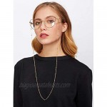 18K Gold Plated Eyeglass Chains Sunglass Retainer Strap Eyewear Retainer Eyeglass Strap Holder for Women and Girls