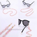 2 PCS Acrylic Leopard Eyeglass Chains for Women Glasses Holder Lanyard around Neck for Women Anti-lost Jewelry with Retainer…
