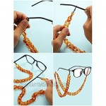 9 Pieces Acrylic Glasses Chain Reading Eyeglass Strap Sunglasses Holder Necklace Around Neck Eyewear Retainer for Women Men