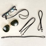 Adjustable Eyeglasses Chain Universal Fit Eyeglass Strap Unisex Eyewear Retainer Glasses Neck Cord String Black 4pack