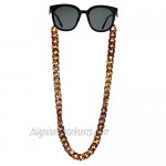 Eyeglass and Mask Chains for Women with Clips Acrylic Sunglasses Necklace Holder