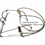 Eyeglass Chain for Women - Beaded 32 Colors Gold Clip - Glasses Chain - Eyeglass Strap - Eyewear Retainer - Sunglass Lanyard