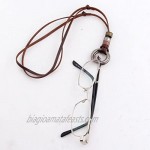 Eyeglass Holder Necklace O Ring Adjustable Leather Strap Necklace