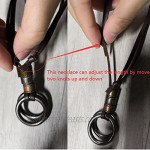 Eyeglass Holder Necklace O Ring Adjustable Leather Strap Necklace