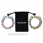 Hollosport 2PCS/5PCS Beaded Face Mask Lanyard Eye Glasses Chain Eyeglass Necklace Holder for Women Kids Around Neck