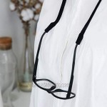 KOZR Eyeglass Strap 6 Pcs Adjustable Eyeglass Chain for Sunglass and Eyeglass Glasses Strap Suitable for Men Women's Sports