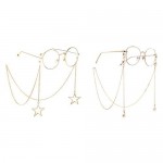 Naimo 2PCS Pearl Star Pendant Eyeglass Chains Eyewear Strap Holder Reading Glasses Retainer