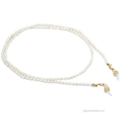 Neubella Pearl Mask Chains for Women with 18k Gold Plated  Beads Necklace Mask Lanyard Holder Glasses Strap 75cm 