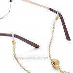 Stylle Eyeglass Chains 6 Piece Elegant Holder Eyewear Retainer for Women Glasses Keeper Cord Lanyard for Sunglasses and Reading Glasses