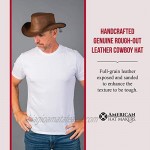 American Hat Makers Reno Leather Cowboy Hat with 2 Cord Band — Handcrafted
