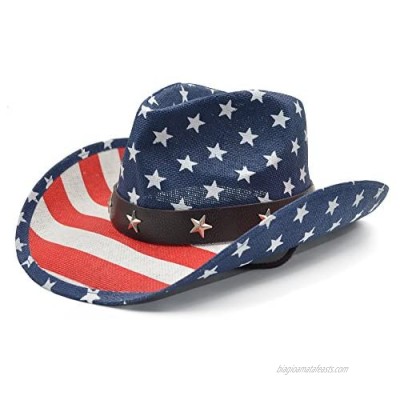 Melesh Adult Sun Straw Western Cowboy Hat