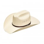 M+F Foot And Headwear Mens Twister 5X Natural 4 Brim with Diamond Vents Straw Cowboy Hat