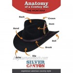 Montana Crushable Wool Felt Western Style Cowboy Hat by Silver Canyon
