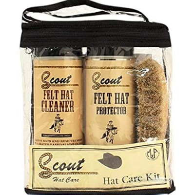 Scout Boot Care Mens MF Scout Felt Hat Care Kit for Light Colors