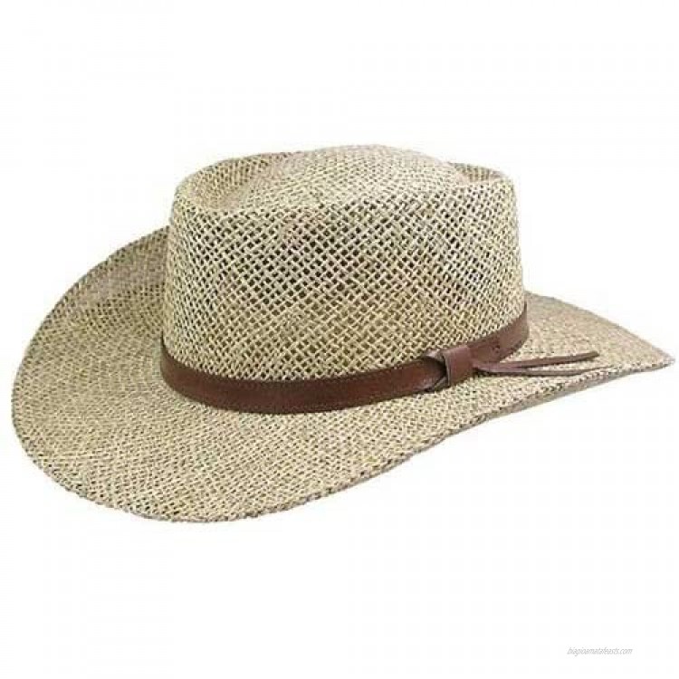 Stetson Gambler Straw Cowboy Hat Wheat L/XL