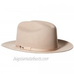 Stetson Hats Mens 6X Silver Belly Open Road 2 3/4 Brim Pre Creased Felt Cowboy Hat