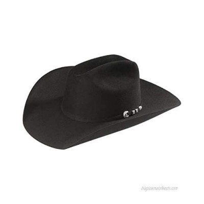 Stetson Men's 6X Bar None Fur Felt Western Hat Black 7 1/2