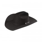Stetson Men's 6X Bar None Fur Felt Western Hat Black 7