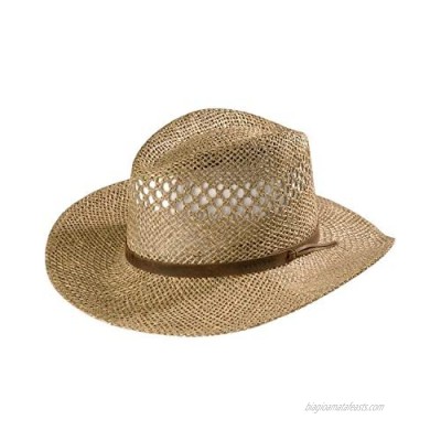Stetson Men's Dove Mountain UV Protection Seagrass Straw Hat