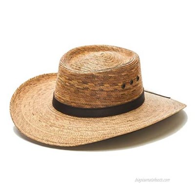 Straw Cowboy Palm Leaf Hat  Sombreros para Hombres de Palma (Natural/No Strap)