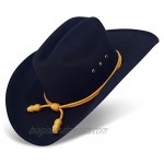 Western Cowboy Hat - Cattleman's with Cavalry Band - Black