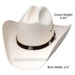WESTERN EXPRESS Men's Classic Cattleman Off White Straw Cowboy Hat